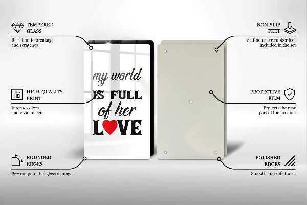 Tampa de parede do fogão a gás Inscrição, frase