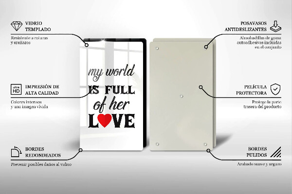 Tampa de parede do fogão a gás Inscrição, frase