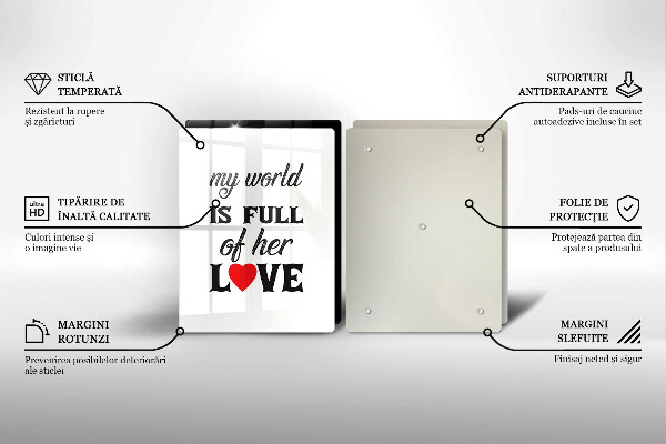 Tampa de parede do fogão a gás Inscrição, frase