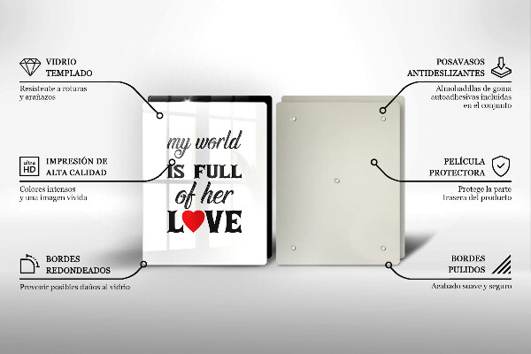 Tampa de parede do fogão a gás Inscrição, frase