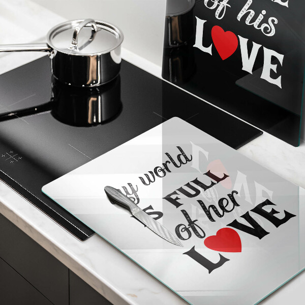 Tampa de parede do fogão a gás Inscrição, frase