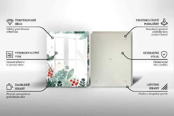 Cobertura de parede do fogão a gás Aquarelas de folhas