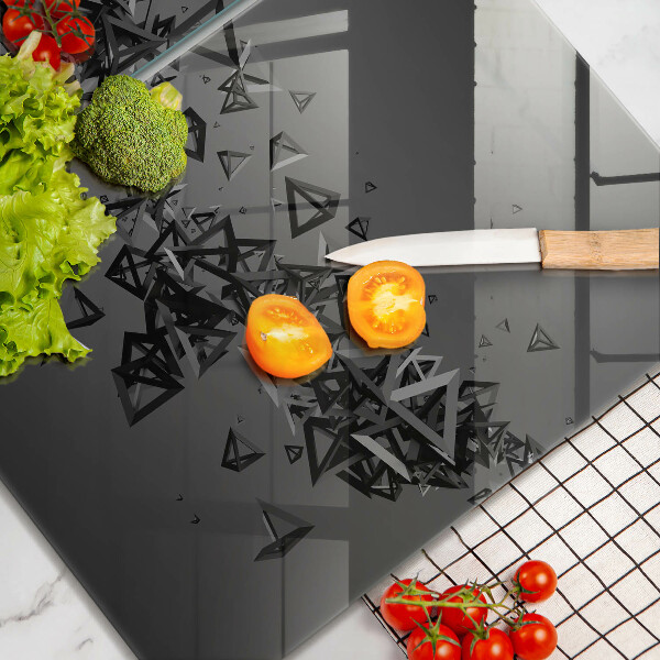 Tampa de parede do fogão a gás Abstração formas 3D