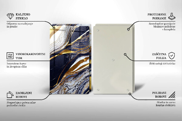 Tampa de parede do fogão a gás Abstração colorida