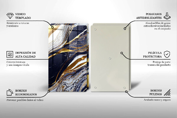 Tampa de parede do fogão a gás Abstração colorida