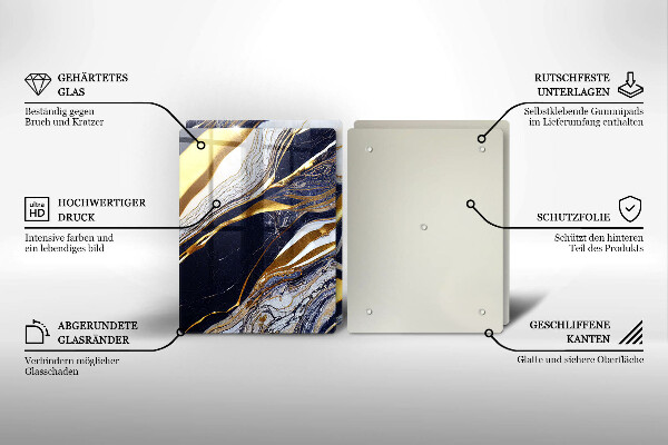 Tampa de parede do fogão a gás Abstração colorida