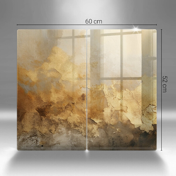 Tampa de parede do fogão a gás Textura rica