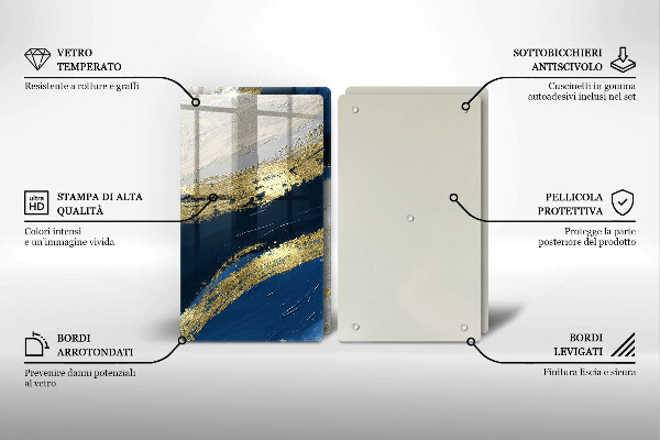 Exaustor a gás Textura com ouro