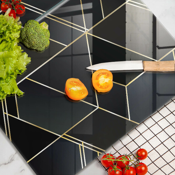 Painel de proteção para a cozinha Abstração triângulos