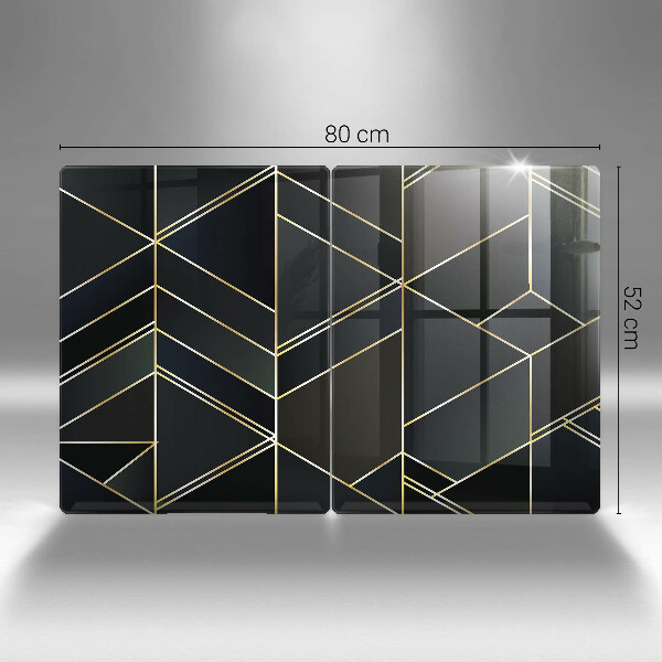 Painel de proteção para a cozinha Abstração triângulos