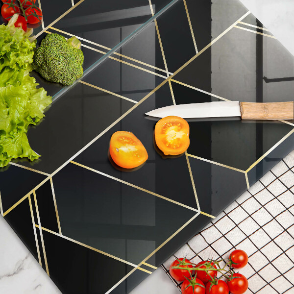 Painel de proteção para a cozinha Abstração triângulos