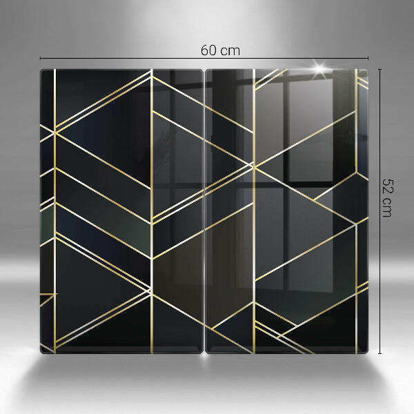 Painel de proteção para a cozinha Abstração triângulos