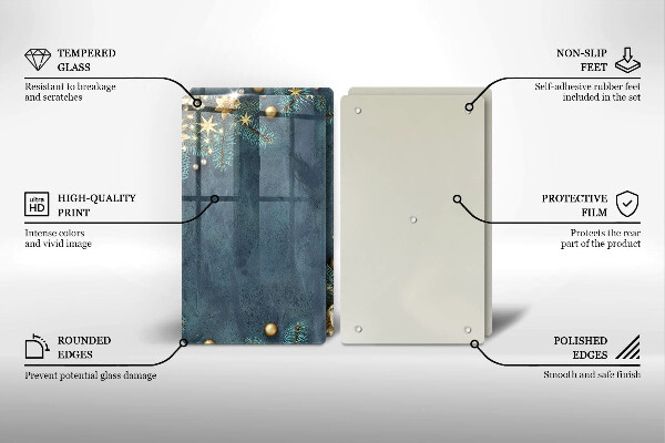 Painel de proteção para cozinhas Decorações natalinas