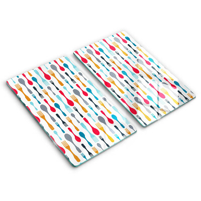 Painel de proteção para cozinha Ilustração colheres