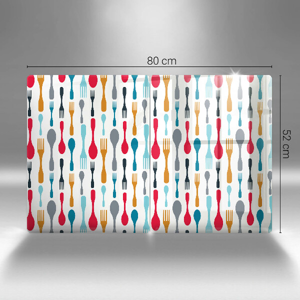 Painel de proteção para cozinha Ilustração colheres
