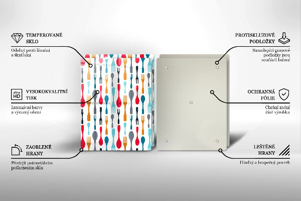 Painel de proteção para cozinha Ilustração colheres
