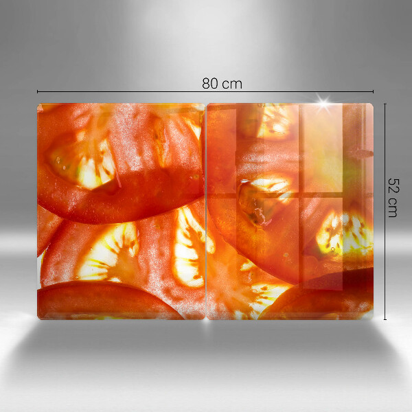 Painel de segurança para cozinhas Fatia de tomate vermelho