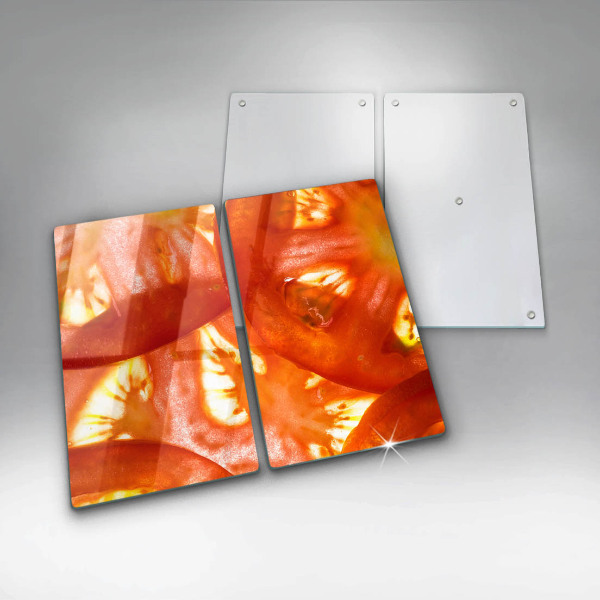 Painel de segurança para cozinhas Fatia de tomate vermelho
