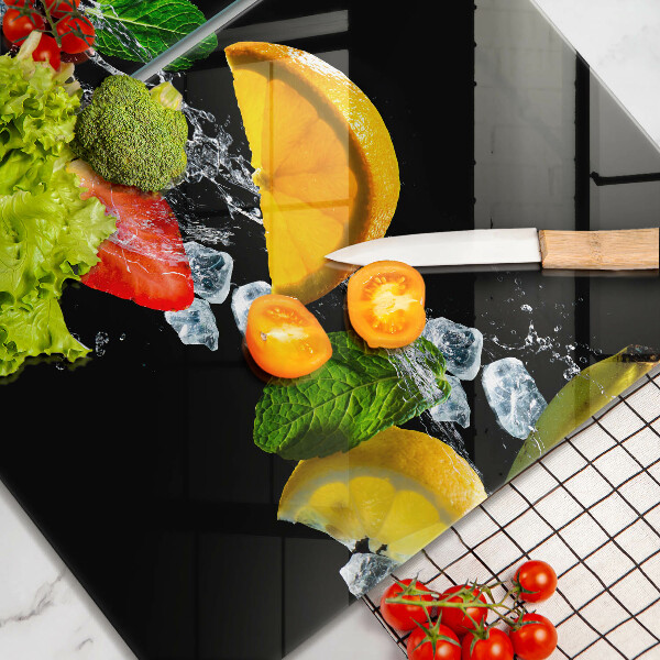 Cobertura da parede da cozinha Frutas na água