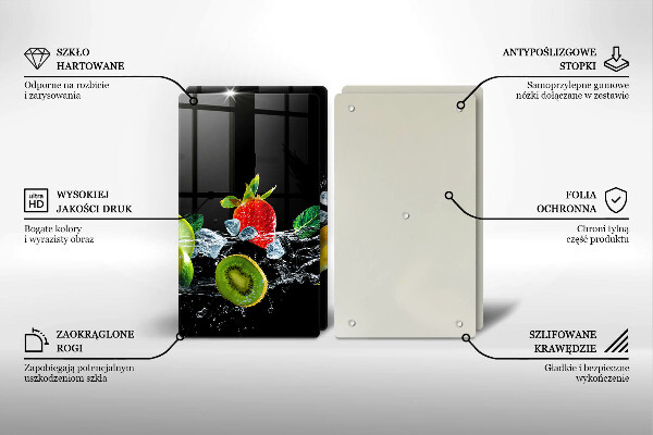 Cobertura da parede da cozinha Frutas na água