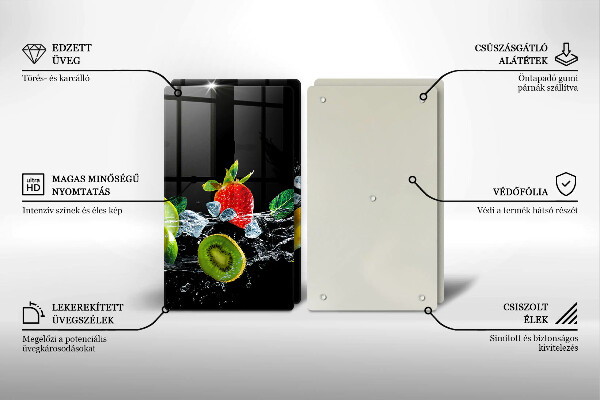 Cobertura da parede da cozinha Frutas na água