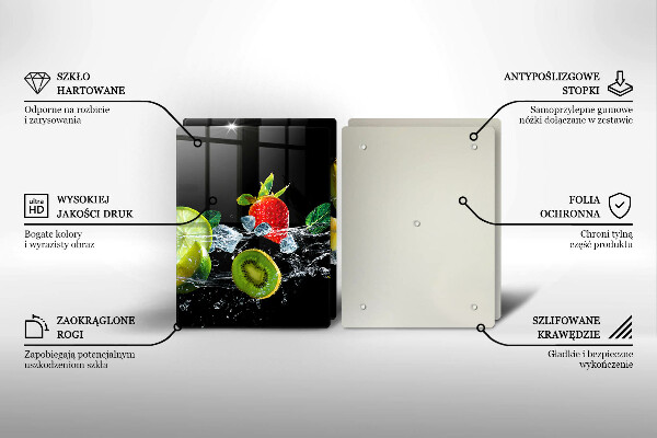 Cobertura da parede da cozinha Frutas na água