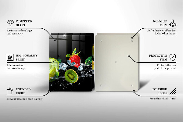 Cobertura da parede da cozinha Frutas na água