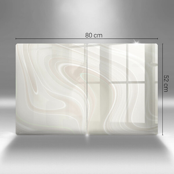 Tampa de parede do fogão a gás Textura cremosa