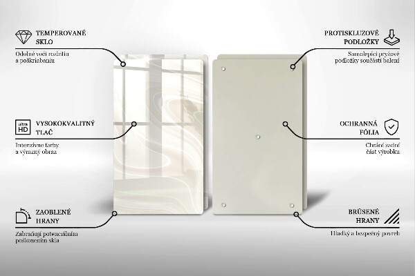 Tampa de parede do fogão a gás Textura cremosa