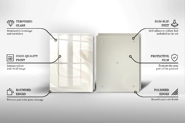 Tampa de parede do fogão a gás Textura cremosa