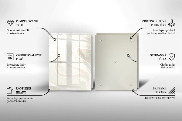 Tampa de parede do fogão a gás Textura cremosa
