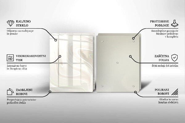 Tampa de parede do fogão a gás Textura cremosa
