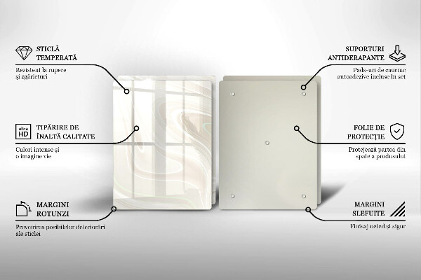 Tampa de parede do fogão a gás Textura cremosa