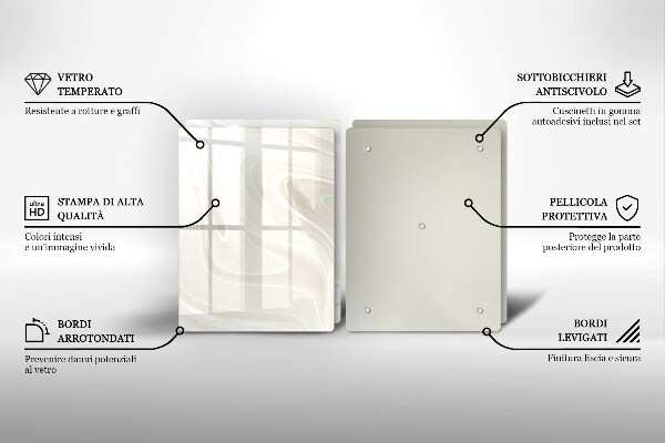 Tampa de parede do fogão a gás Textura cremosa