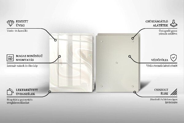 Tampa de parede do fogão a gás Textura cremosa