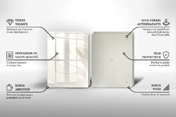 Tampa de parede do fogão a gás Textura cremosa