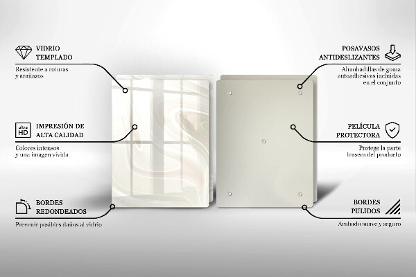 Tampa de parede do fogão a gás Textura cremosa