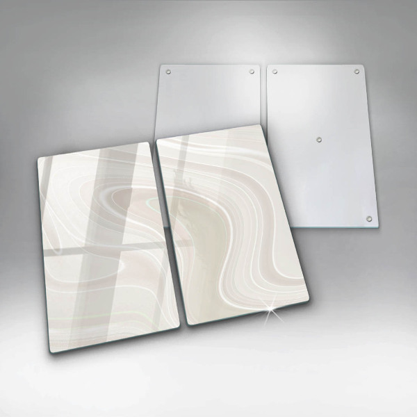 Tampa de parede do fogão a gás Textura cremosa