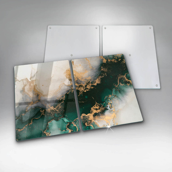 Tampa de parede do fogão a gás Mármore multicolorido