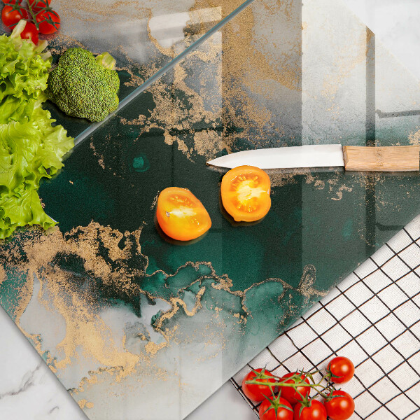 Tampa de parede do fogão a gás Mármore multicolorido