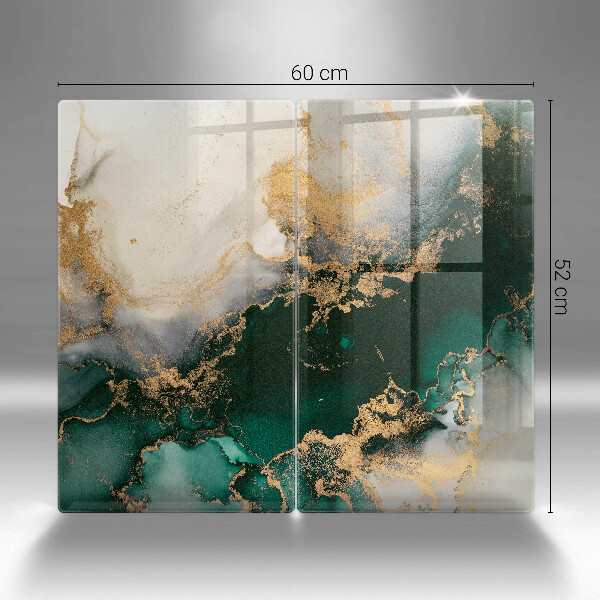 Tampa de parede do fogão a gás Mármore multicolorido