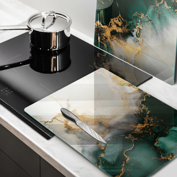 Tampa de parede do fogão a gás Mármore multicolorido