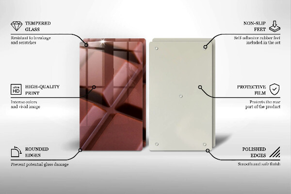 Tampa de parede do fogão a gás Cubos de chocolate