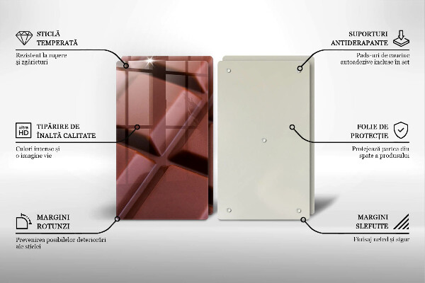 Tampa de parede do fogão a gás Cubos de chocolate