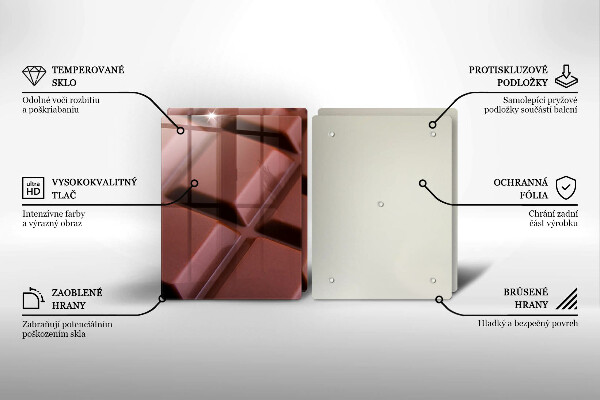 Tampa de parede do fogão a gás Cubos de chocolate