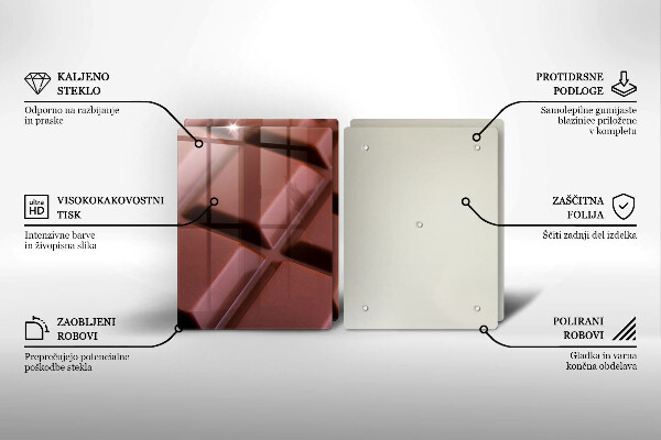 Tampa de parede do fogão a gás Cubos de chocolate