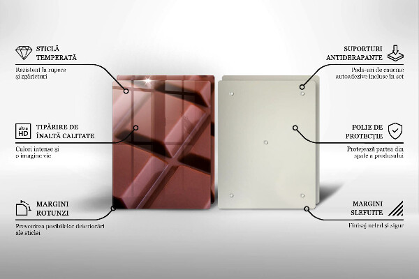 Tampa de parede do fogão a gás Cubos de chocolate