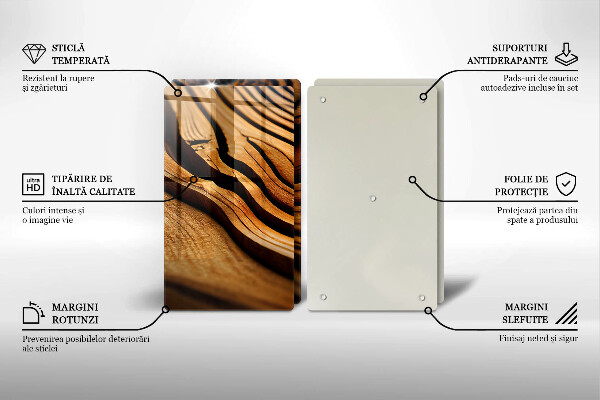 Tampa de parede do fogão a gás Tronco de madeira