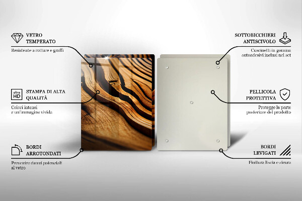 Tampa de parede do fogão a gás Tronco de madeira