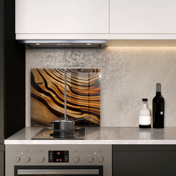 Tampa de parede do fogão a gás Tronco de madeira